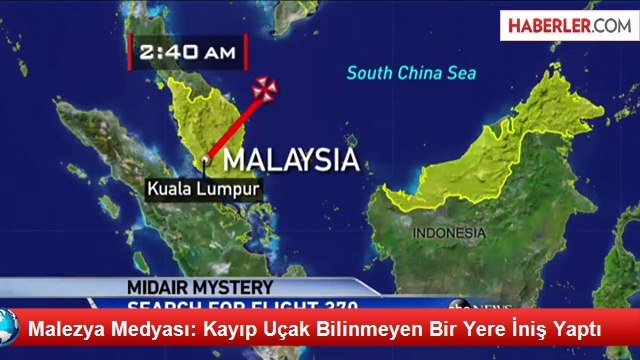 Kayıp Malezya Uçağının Düşmediği İddia Edildi