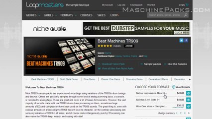 Maschine Packs: Niche Audio Beat Machines TR909 expansion review