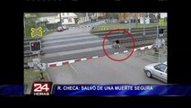 VIDEO: hombre se salvó de morir arrollado por un tren en República Checa