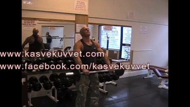 High Barbell Front Raise