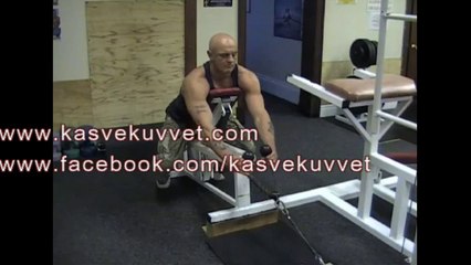 Incline Bench Cable Row (Rope Extension)