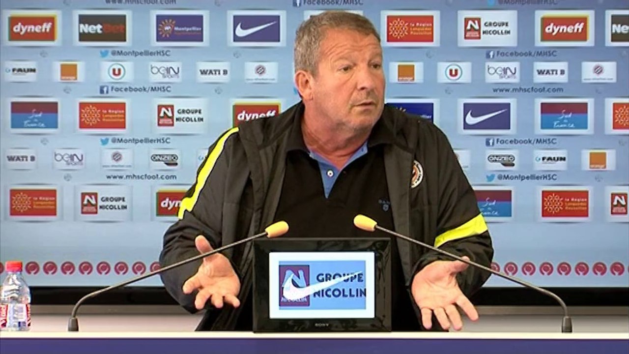 Rolland Courbis avant MHSC vs TFC (35e journée L1)