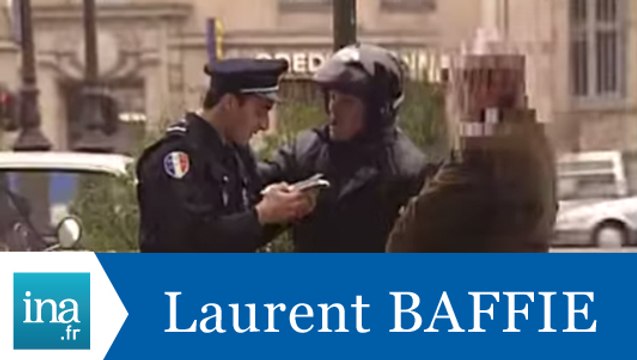 Caméra cachée Laurent Baffie Pascal Sellem Agression d'un flic - Archive INA