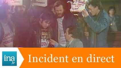 Manifestation de cheminots chez Bernard Pivot - Archive INA