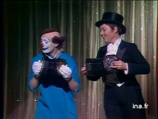 Annie Fratellini et Pierre Etaix à l'accordéon
