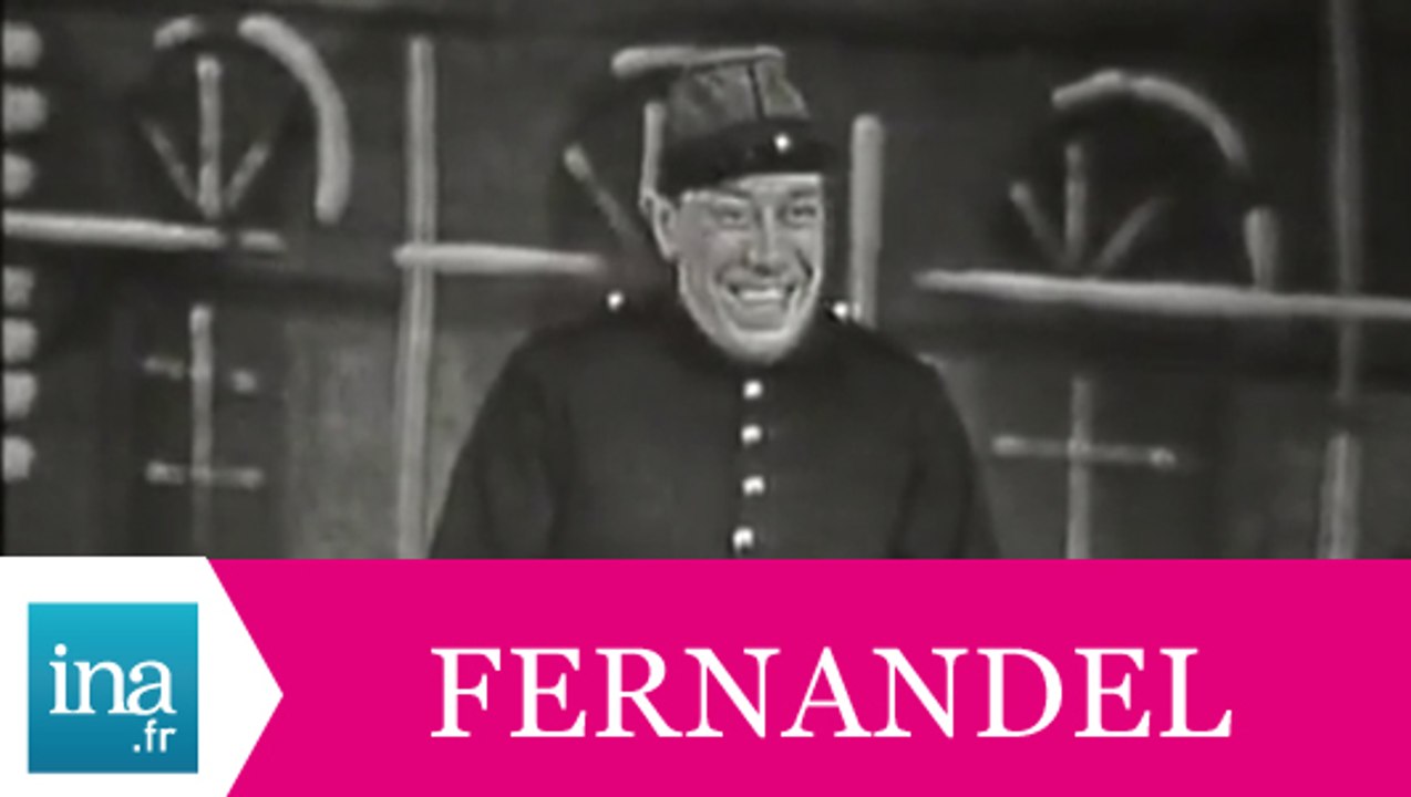 Fernandel 'Les deux boniches' (live officiel) - Archive INA