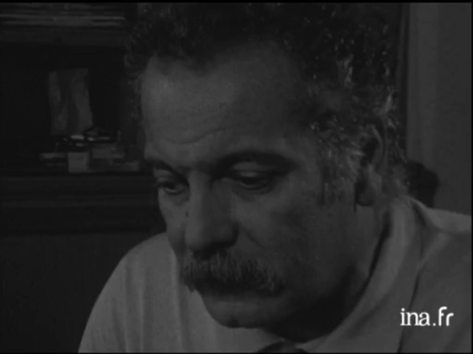 Georges Brassens avant sa première de Bobino