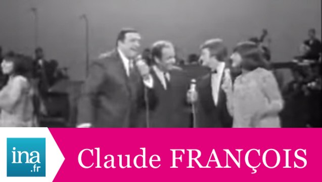 Henri Genès, Guy Lux, A-M Peysson et Claude François A la mi-août (live officiel) - Archive INA