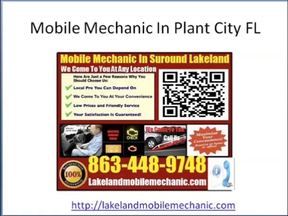 Mobile Auto Mechanic In Plant City Car Repair Review 863-448-9748