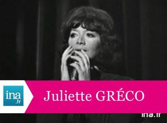 Juliette Gréco "Coin de rue" (live officiel) - Archive INA