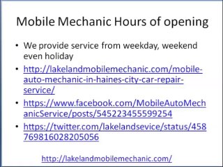 Mobile Auto Mechanic In Haines City Car Repair Review 863-448-9748