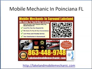 Mobile Auto Mechanic In Poinciana Car Repair Review 863-448-9748