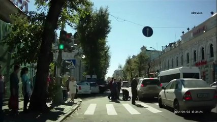 Accident Un piéton se fait rouler dessus