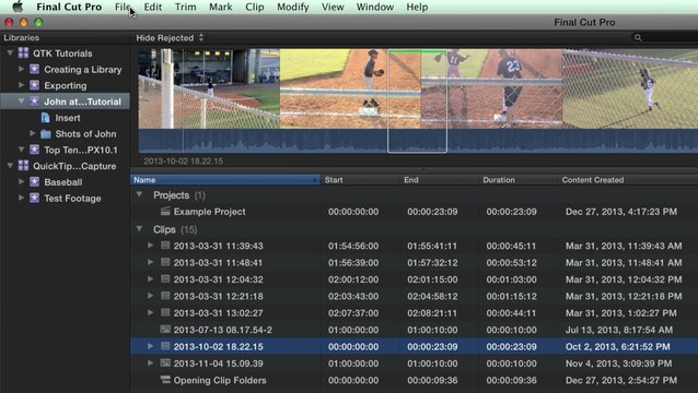 Smart Collections in Final Cut Pro X (fcpx)