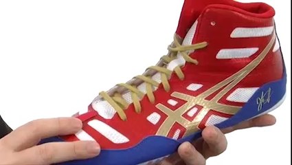 Asics jb elite olympic gold black white