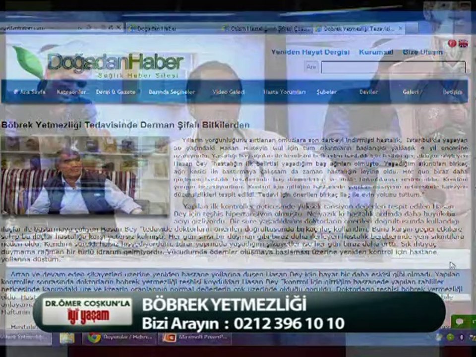DR ÖMER COŞKUN BÖBREK YETMEZLİĞİ HASTALIĞINI ANLATIYOR.