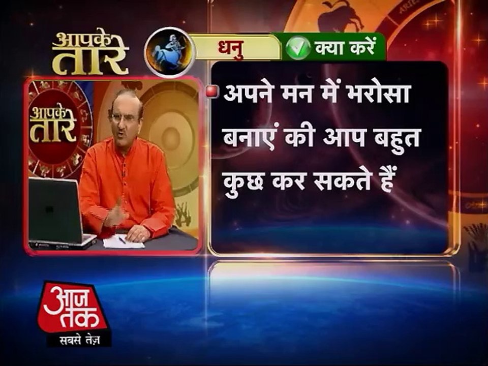 Sagittarius - 24 April 2014 (Aapke Taare)