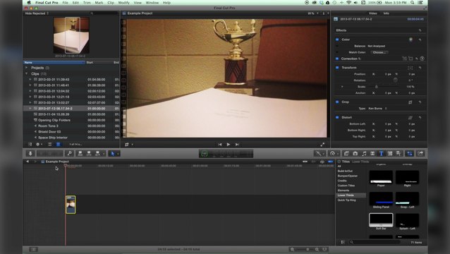 Linear Ken Burns in Final Cut Pro X (fcpx)