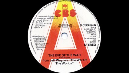 Jeff Wayne's _The War Of The Worlds_ - The Eve Of The War (Single Edit) [1978]