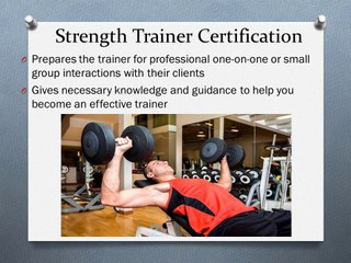 Strength Training Certification