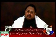 Altaf Hussain expresses concern over threats against journalists