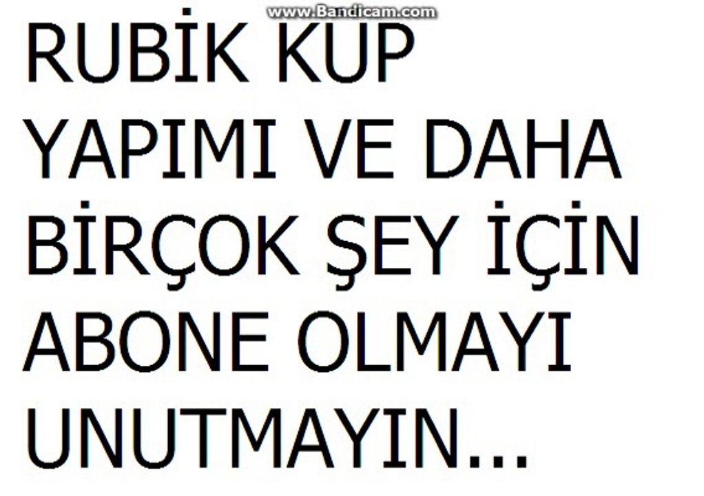 RUBİK KÜP ABONELİK