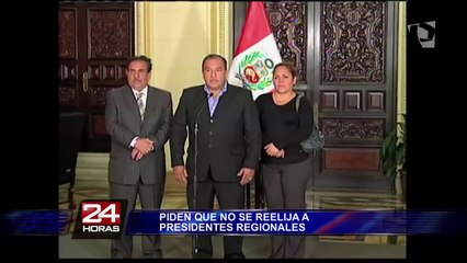 Congreso: polémica por ley que impediría reelección de presidentes regionales