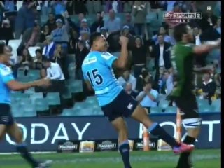Israel Folau marque après 28 secondes de jeu