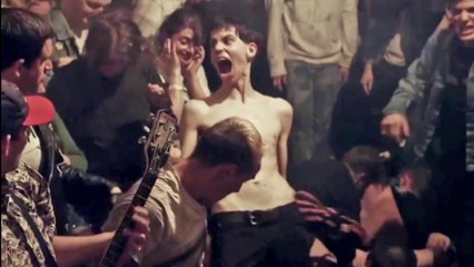 A Boy hit by fireworks during a show! Violent!