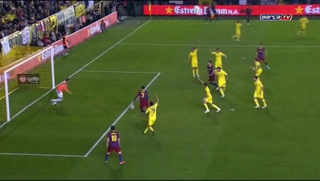 FC Barcelona's last 10 goals scored away to Villarreal