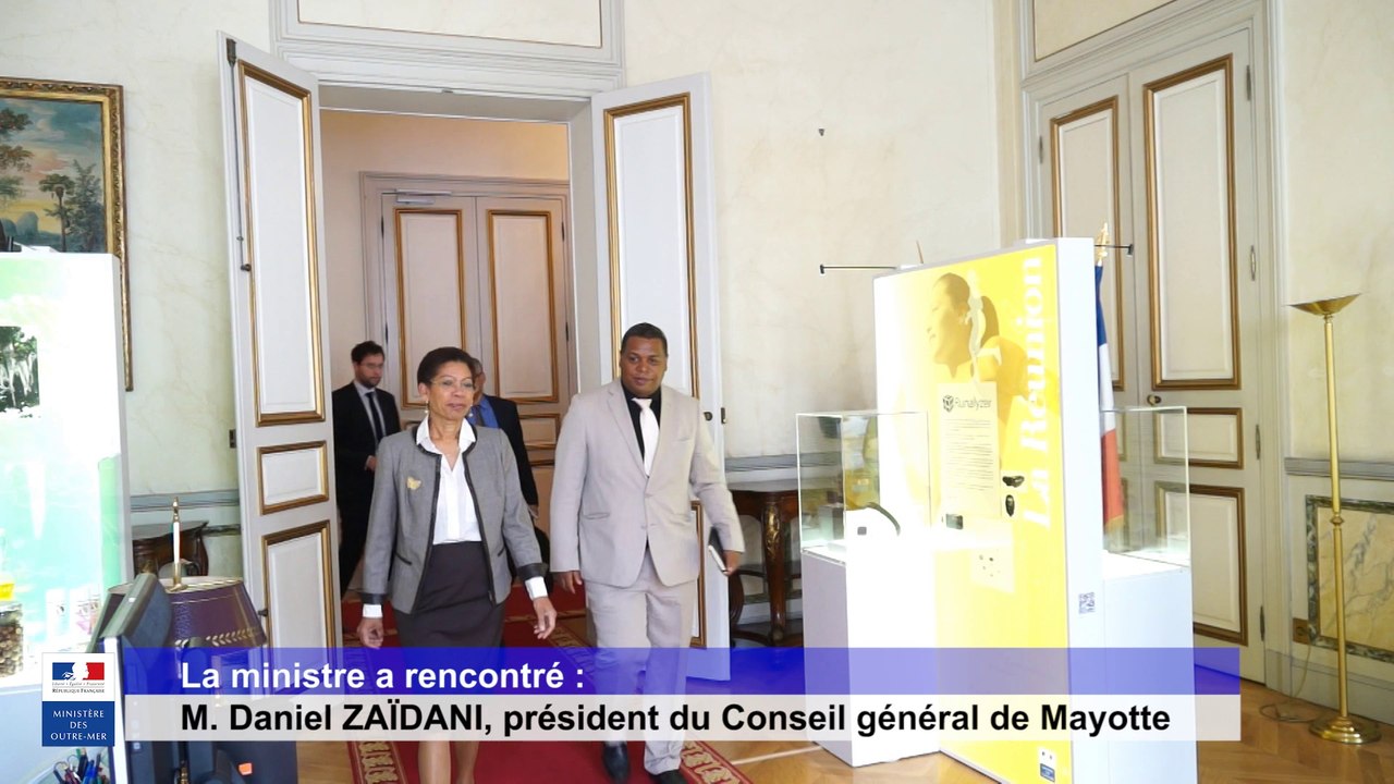La ministre a rencontré : Daniel ZAÏDANI, président du Conseil général de Mayotte