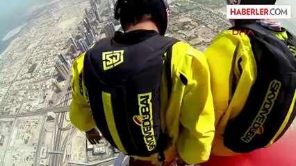 Burj Halife'den Atlayarak Base Jumpıng Rekoru Kırdılar