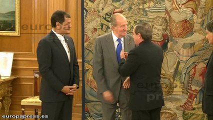 El rey recibe al presidente de ecuador