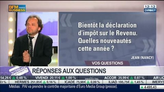 Les réponses de Jean-François Filliatre aux auditeurs, dans Intégrale Placements – 24/04