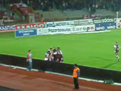 12η ΑΕΛ-Ηρακλής 2-0 2008-09 Γκολ Νταμπίζα από κερκίδα