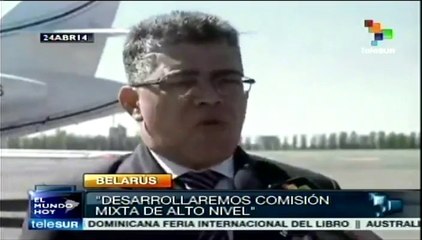 Con su visita Elías Jaua estrecha vínculos entre Venezuela y Belarús