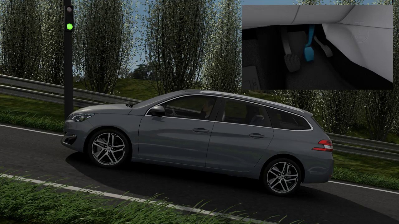 Aide au démarrage en pente Peugeot 308 SW II ( www.feline.cc )