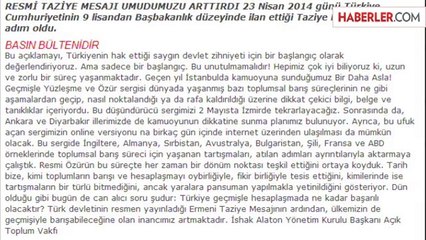 Başbakan Erdoğan'ın, 1915 Olaylarına İlişkin Mesajı