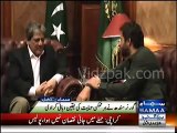 Shahid Afridi meets Governor Sindh Ishrat ul Ebad in Karachi