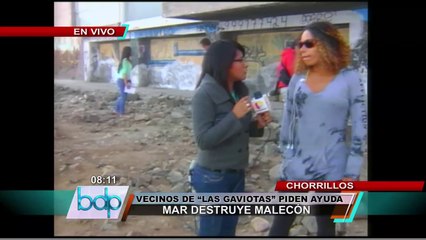 Chorrillos: Vecinos de "Las Gaviotas" piden ayuda por temor a nuevo colapso