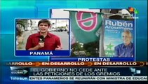 Siguen huelgas de maestros y obreros de la construcción en Panamá