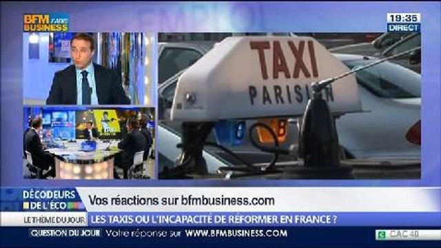 La guerre des taxis relève-t-elle l'incapacité de réformer en France ?, dans Les Décodeurs de l'éco - 24/04 2/5