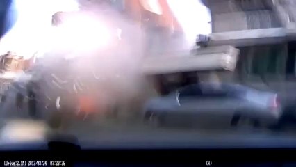 Explosion au gaz d'un immeuble