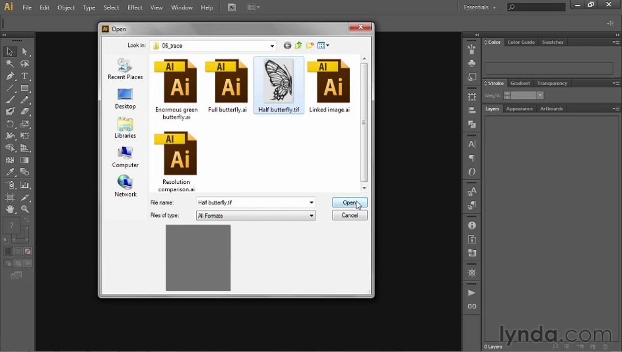 6-2 Opening an image to embed it