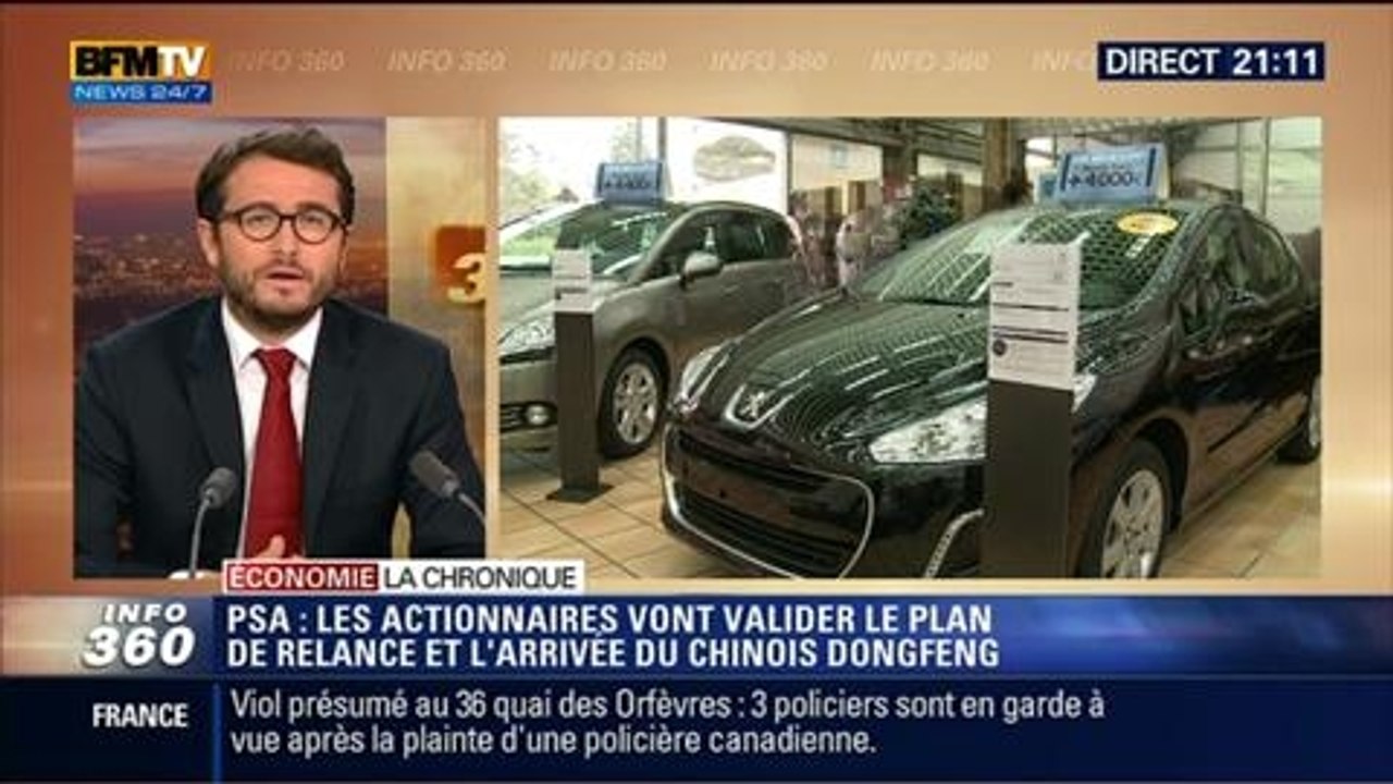 L'Éco du soir: Les actionnaires de PSA vont valider l'arrivée au capital de l'Etat français et du groupe chinois Dongfeng - 24/04