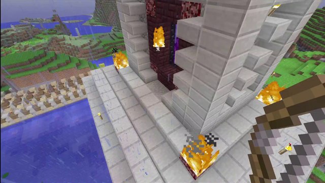 Dorick Minecraft Survival World Nether Portal Decoration