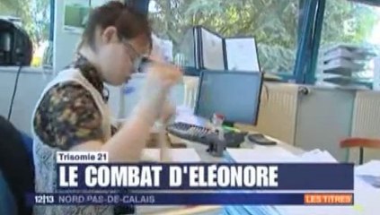 Eléonore Laloux au travail, France 3 Nord-Pas-de-Calais