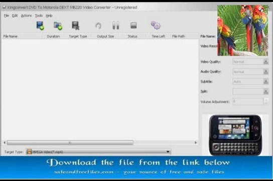 Download KingConvert DVD To Motorola DEXT MB220 5.0.0.8 Serial Number Generator Free