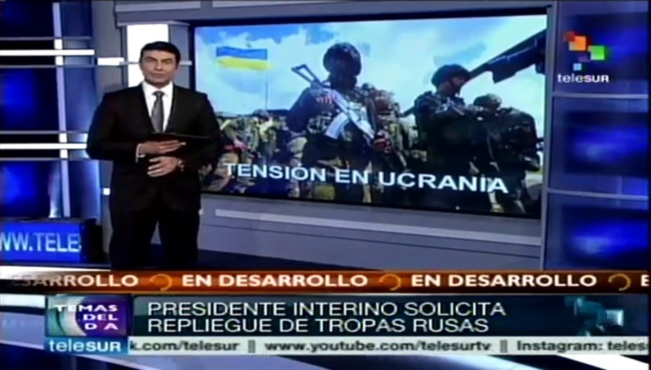 Ucrania exige a Rusia el repliegue de sus tropas en frontera común