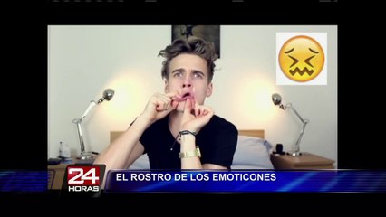 Nuevo viral: joven causa furor en YouTube imitando a los emoticones